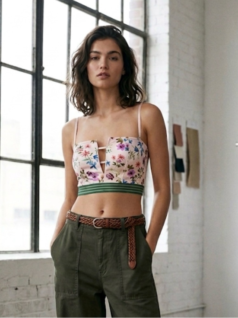 Victoria's Secret Corset Style Floral Bra / Bralette.